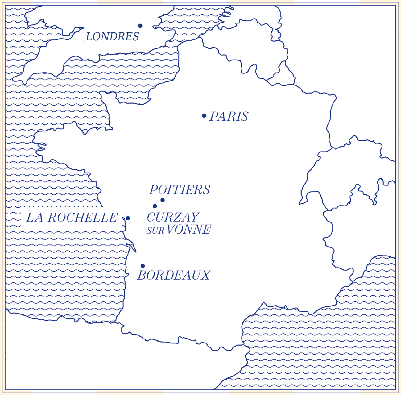 Carte : Curzay-sur-Vonne en France