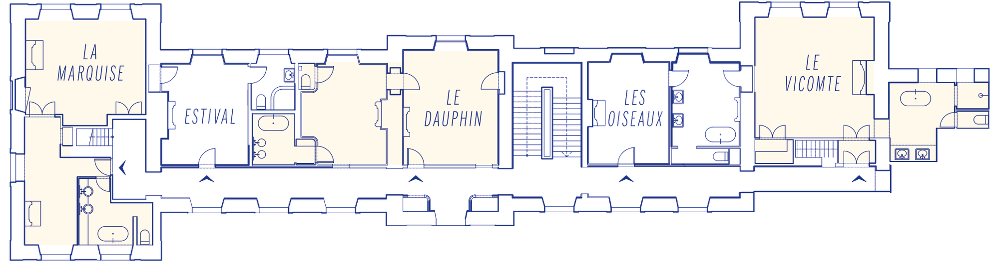 Plan du premier étage